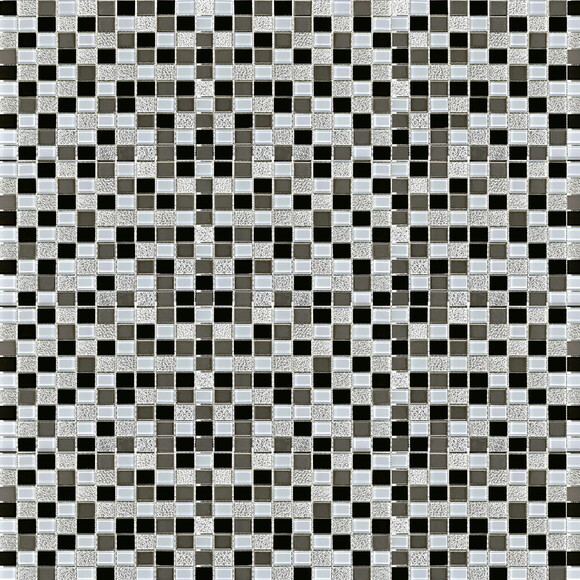 Papel de Parede Pastilha Preta e Cinza