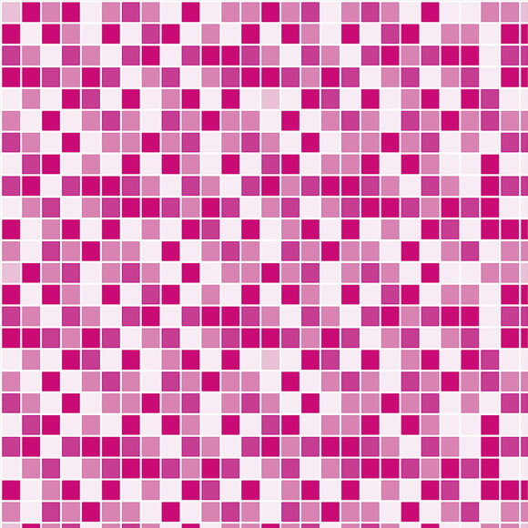 Papel de Parede Pastilha Rosa, Vermelho e Branca