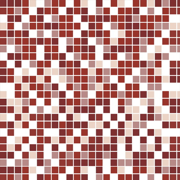 Papel de Parede Pastilha Rosa, Vermelho e Branca