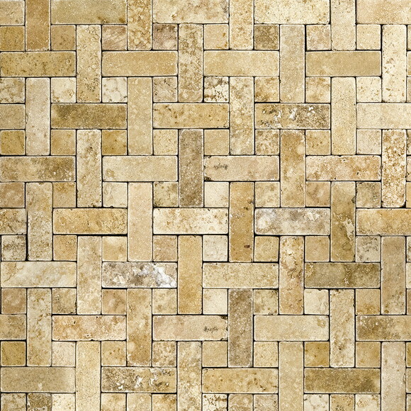 Papel de Parede Pedra Amarela Geométrica - 3d