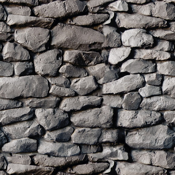 Papel de Parede Pedra Cinza Efeito 3d