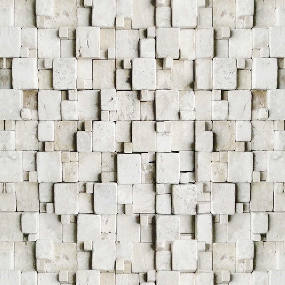 Papel de Parede Pedra Moderno Geométrico Efeito 3d