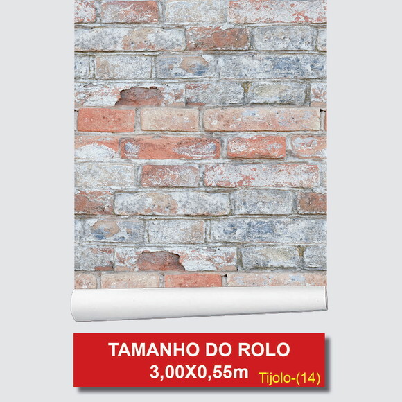 Papel de Parede Tijolos Italiano Envelhecido 3d