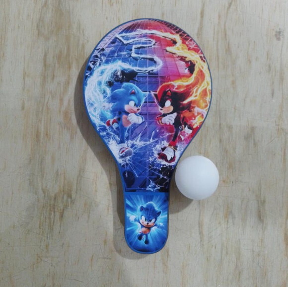 Raquete mdf Personaliza Sonic 3