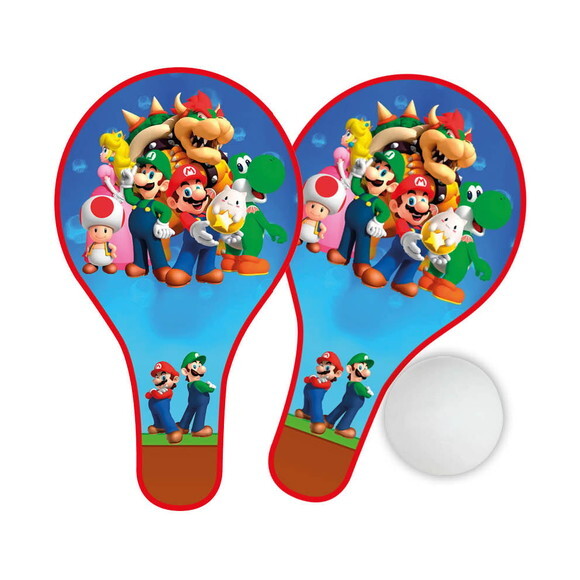Raquete mdf Personaliza Super Mario Bros