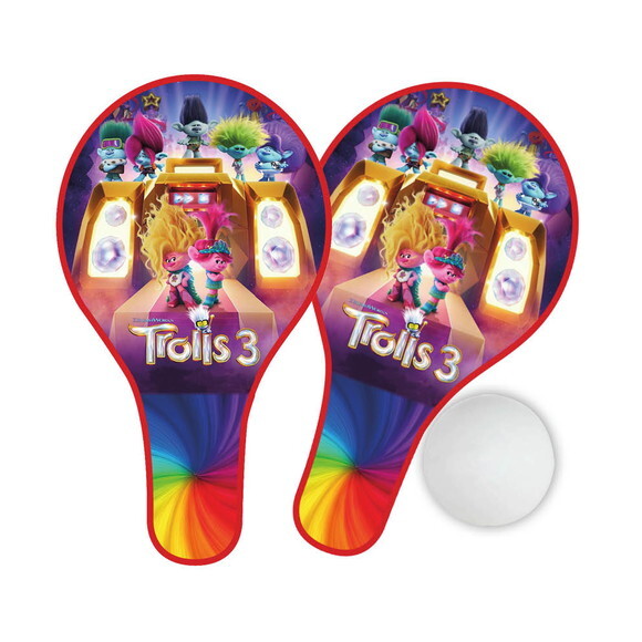 Raquete mdf Personaliza Trolls 3