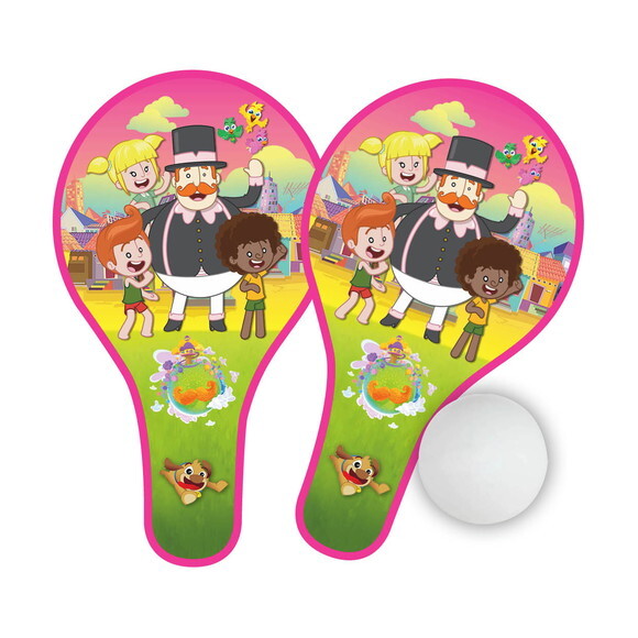 Raquetes Ping Pong Lembrancinha Mundo Bita Rosa