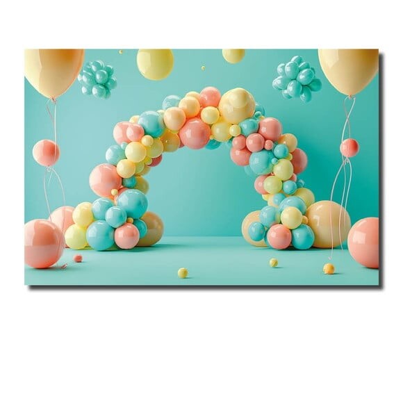 Cenário Fotográfico e Painel de Festa Decoração Arco Bexiga