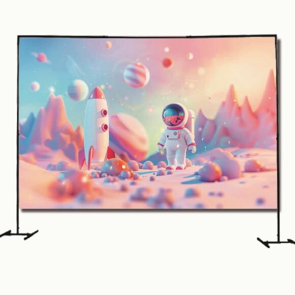 Cenário Fotográfico e Painel de Festa Decoração Astronauta