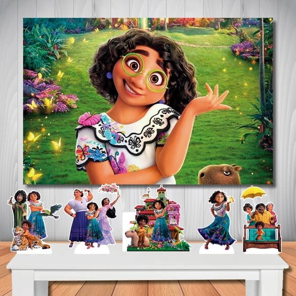 Kit Aniversário Festa Mega Painel + Display Encanto
