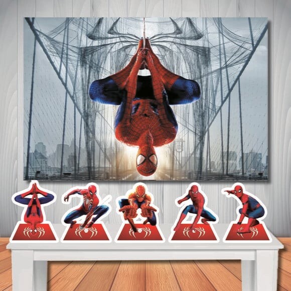 Kit Aniversário Festa Mega Painel + Display Homem Aranha