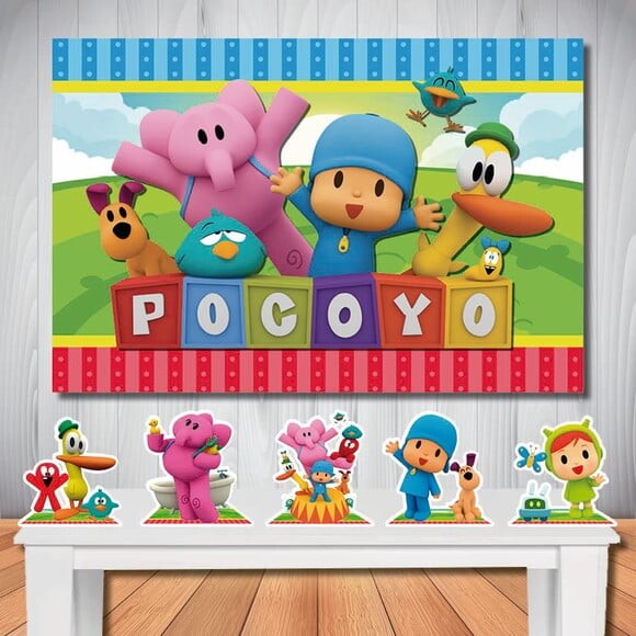 Kit Aniversário Festa Mega Painel + Display Pocoyo