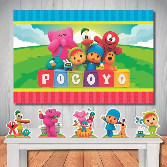 Kit Aniversário Festa Mega Painel + Display Pocoyo