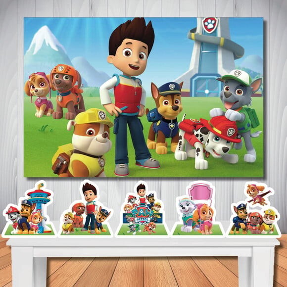 Kit Aniversário Festa Mega Painel + Display Patrulha Canina