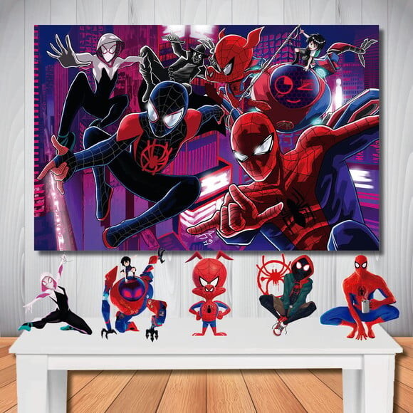 Kit Aniversário Festa Top Painel + Display Aranhaverso