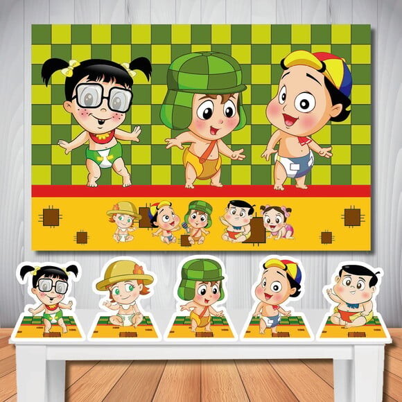 Kit Aniversário Festa Top Painel + Display Chaves Baby
