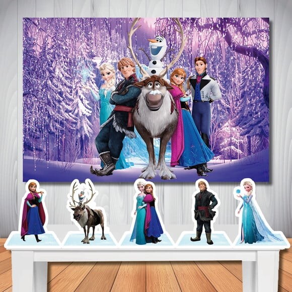 Kit Aniversário Festa Top Painel + Display Frozen