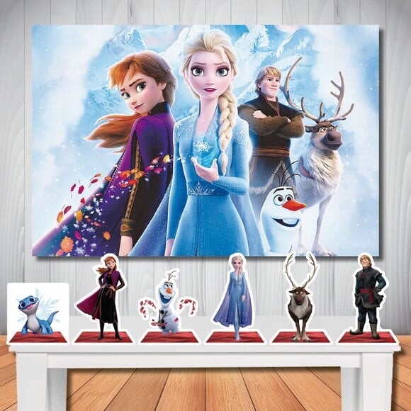 Kit Aniversário Festa Top Painel + Display Frozen 2