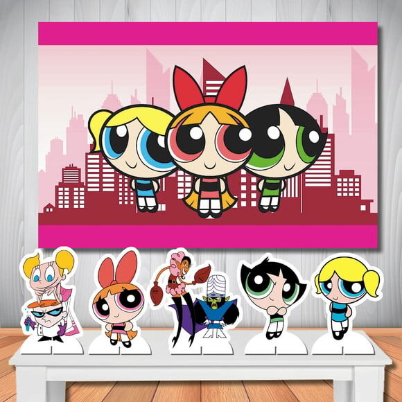 Kit Aniversário Mega Painel + Display Meninas Super Poderosa
