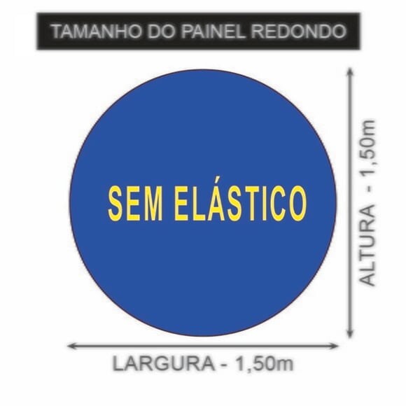 Kit Cenário Encanto Painel Redondo 1,5x1,5m e Display