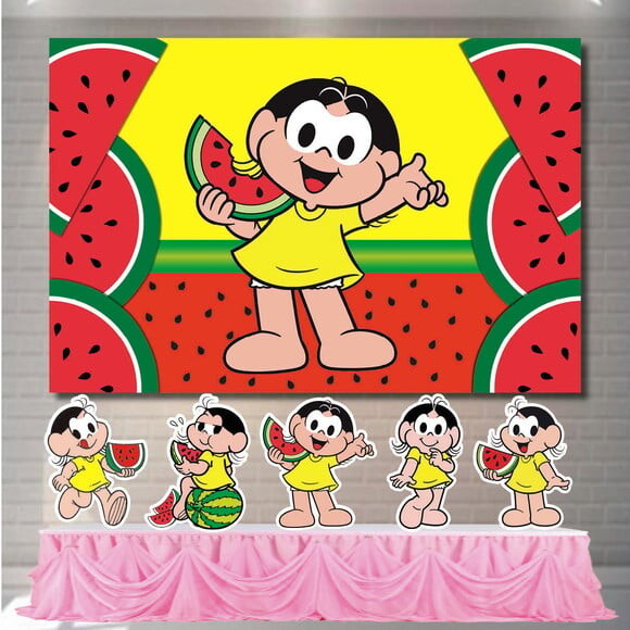 Kit Decoração de Festa Mega Painel + Display Magali