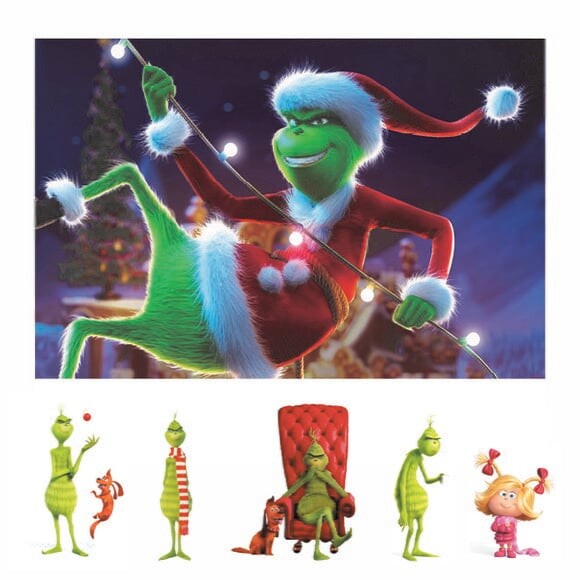 Kit Painel de Festa e Display o Grinch