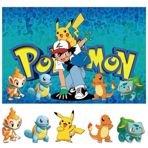 Kit Painel e Display Pokémon - 1,50x1,00m