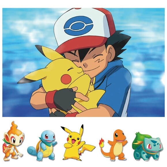 Kit Painel e Display Pokémon - 1,50x1,00m