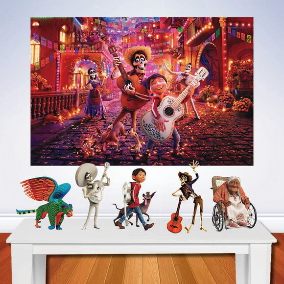 Kit Viva a Vida É Uma Festa, Painel de Aniversário e Totem
