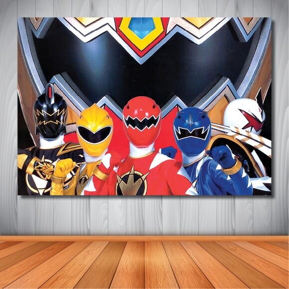 Painel de Aniversário Power Rangers - 1,