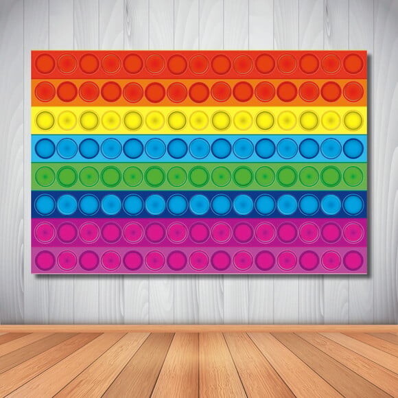 Painel de Festa Infantil Popit Fidget Toys -1,50x1,00m
