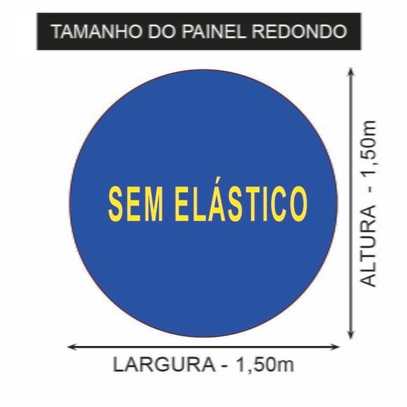 Painel de Festa Redondo e Kit Display mdf Poderoso Chefinho