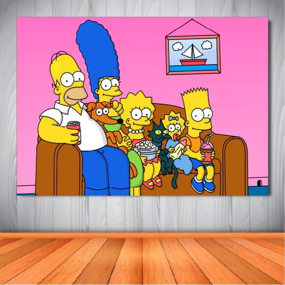 Painel Festa Simpsons - 1,50x1,00m
