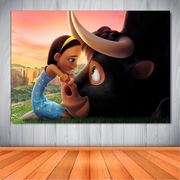 Painel o Touro Ferdinando - 1,50x1,00m