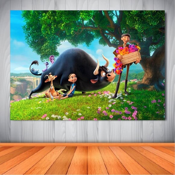 Painel o Touro Ferdinando - 1,50x1,00m