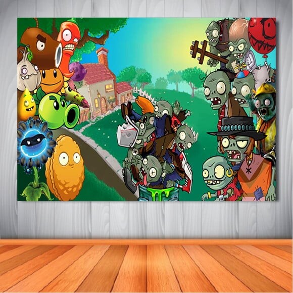 Painel Planta x Zombies - 1,50x1,00m