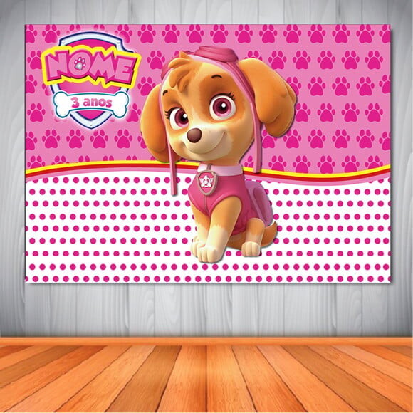 Painel Skye Patrulha Canina - 1,50x1,00m