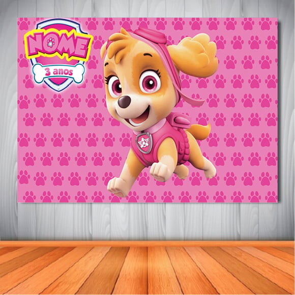 Painel Skye Patrulha Canina - 1,50x1,00m