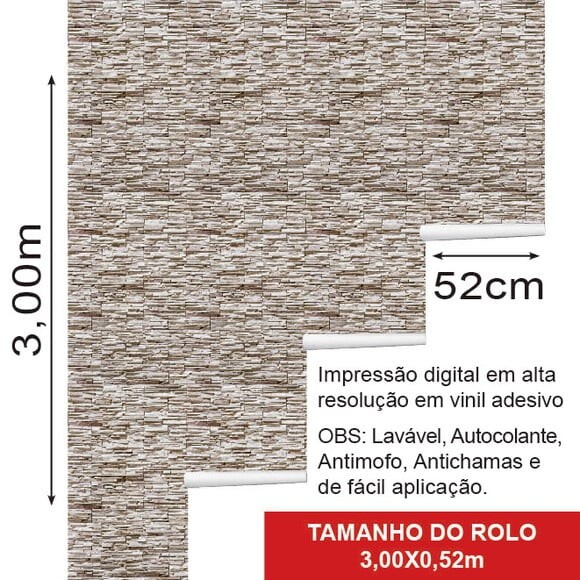 Papel de Parede Canjiquinha Marfim Marrom Claro - 3d