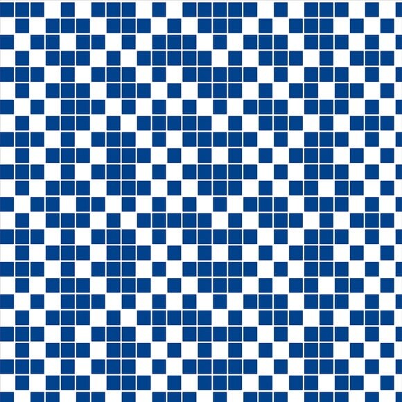 Papel de Parede Pastilha Azul e Branco