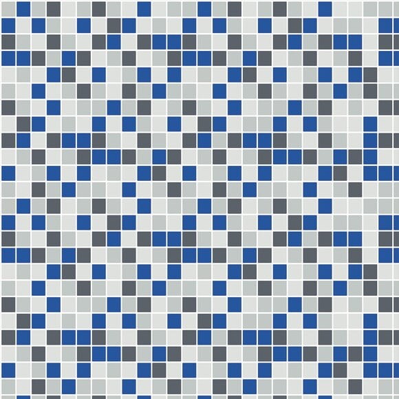 Papel de Parede Pastilha Azul e Branco