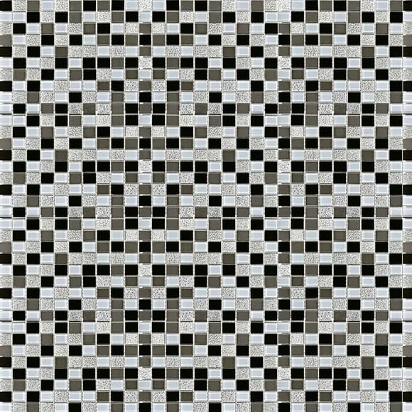 Papel de Parede Pastilha Preta e Cinza