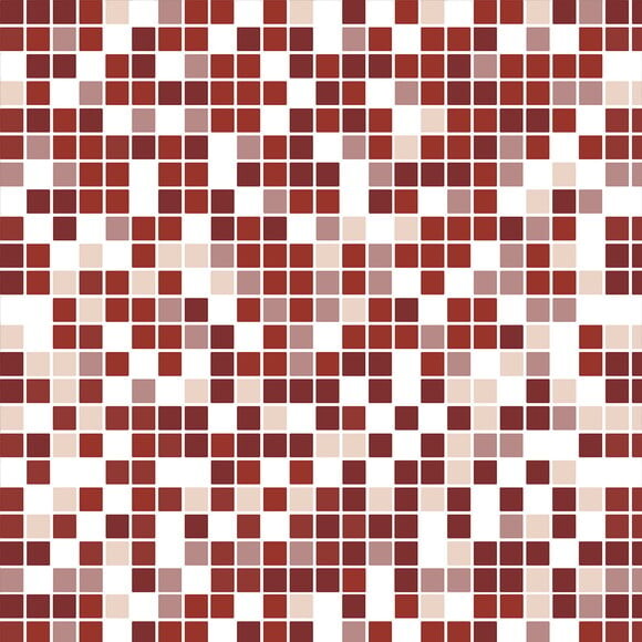 Papel de Parede Pastilha Rosa, Vermelho e Branca
