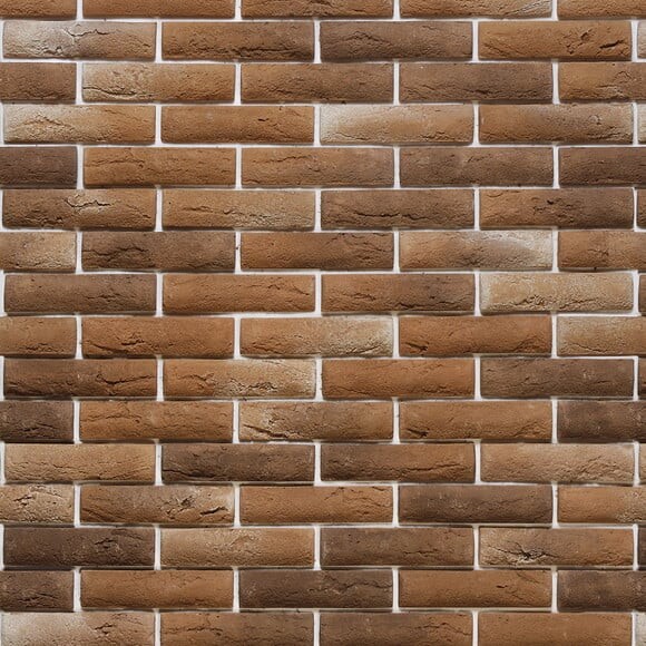 Papel de Parede Tijolos Marrom Queimado 3d