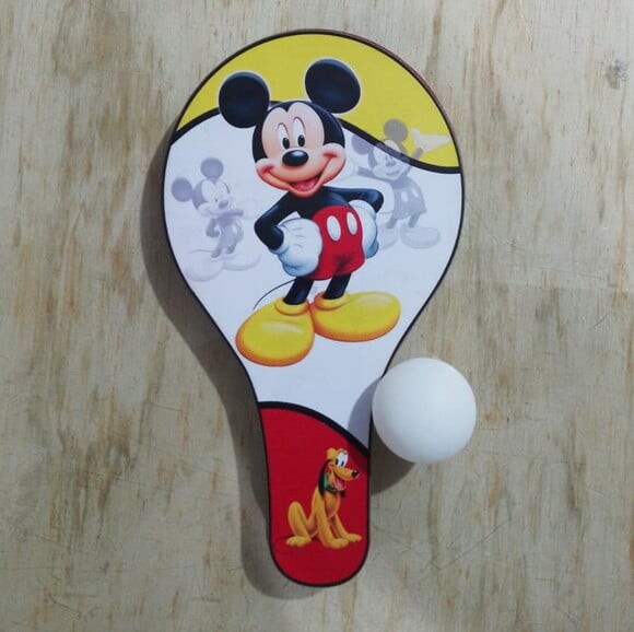 Raquete mdf Personaliza Mickey