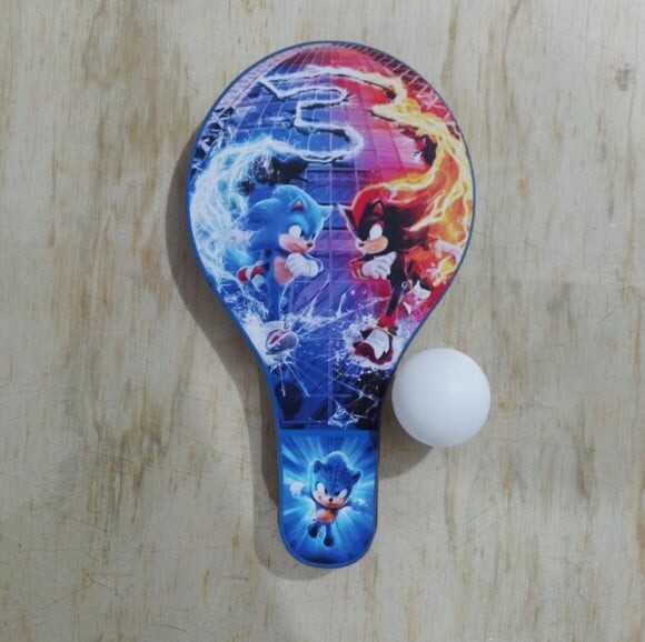 Raquete mdf Personaliza Sonic 3