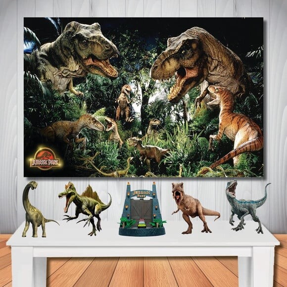 Kit Aniversário Festa Top Painel + Display Jurassic Park