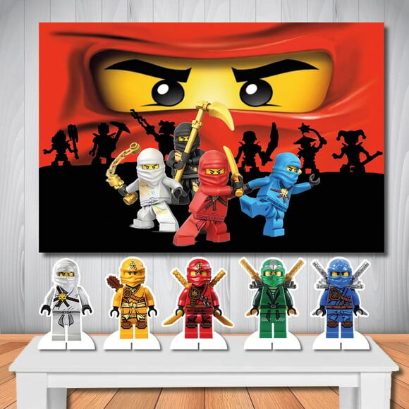 Kit Aniversário Festa Top Painel + Display Ninjago