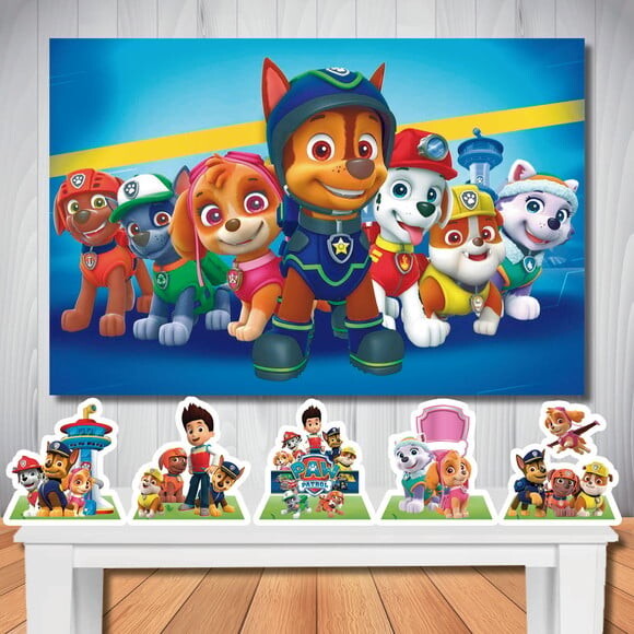 Kit Aniversário Festa Top Painel + Display Patrulha Canina