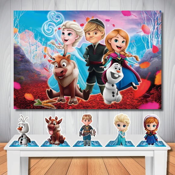 Kit Cenário Frozen Baby Painel de Festa e Display de Mesa